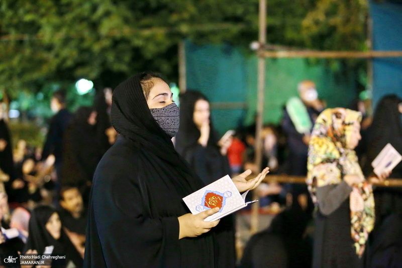 مراسم احیای شب بیست و یکم ماه رمضان در حرم مطهر حضرت معصومه (س)