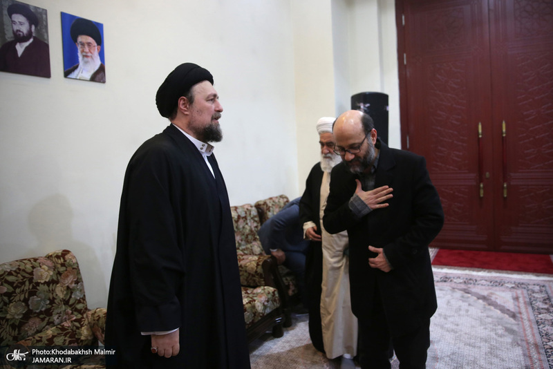 دیدار رئیس سازمان اسناد و کتابخانه ملی ، معاونین ومدیران با سید حسن خمینی