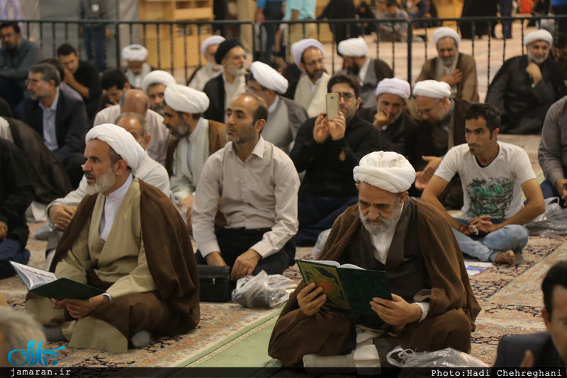 مراسم بزرگداشت حجت الاسلام و المسلمین دکتر احمدی در شبستان امام خمینی حرم حضرت معصومه