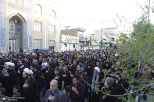 دسته عزاداری شهادت حضرت علی (ع) با حضور آیت‌الله العظمی وحید خراسانی