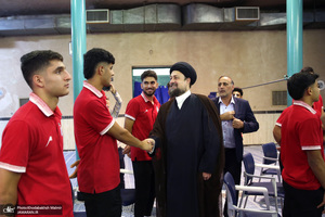 دیدار اعضای تیم ملی فوتبال نوجوانان ایران با سید حسن خمینی