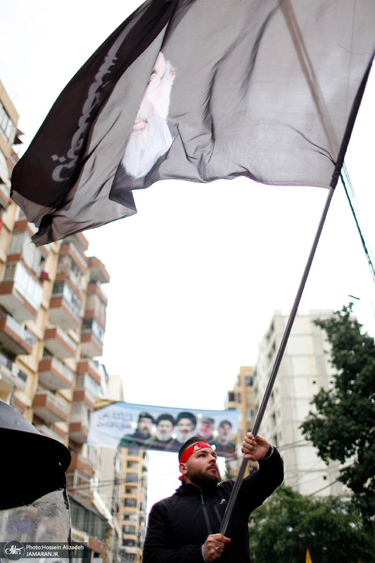 تصاویر اختصاصی جماران از حال و هوای بیروت یک روز مانده به تشییع شهید سید حسن نصرالله (ره)