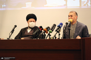 دیدار امیرعبداللهیان و معاونین وزارت امور خارجه با سید حسن خمینی