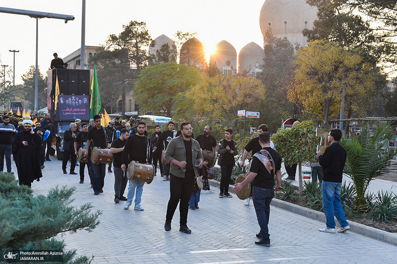 دسته عزاداری هیئت عاشقان ثارالله در حرم مطهر امام خمینی (س)