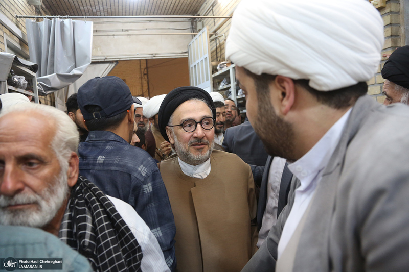 مراسم ترحیم همسر آیت الله العظمی سیستانی در قم