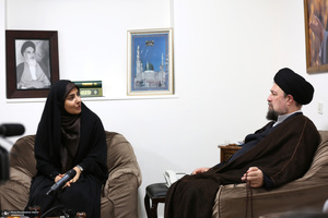 دیدار وزیر راه و شهر سازی با سید حسن خمینی