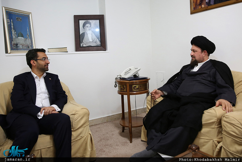 دیدار وزیر ارتباطات با سید حسن خمینی 