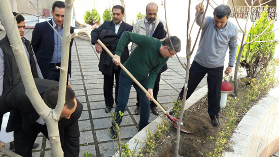 بقایی هنگام درخت‌کاری مشترک با احمدی‌نژاد و مشایی: یک نفر باید فدا شود