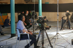 پشت صحنه برنامه تلویزیونی «صف اول» با حضور سید حسن خمینی