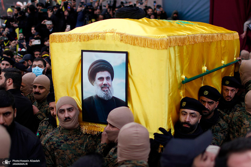 تصاویر اختصاصی جماران از مراسم تشییع شهیدان سید حسن نصرالله و سید هاشم صفی الدین -1