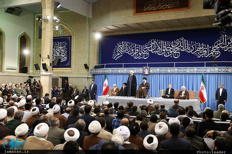 دیدار مسئولان نظام و سفرای کشورهای اسلامی با رهبر معظم انقلاب