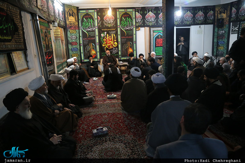 مجلس عزادارى شهادت حضرت صديقه طاهره(س) در بیت آيت الله دوستى زنجانى