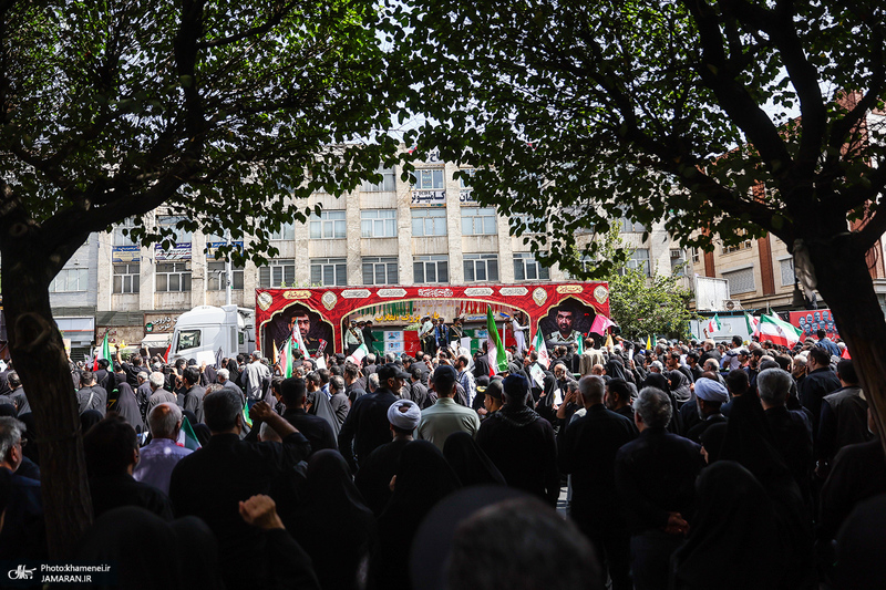 مراسم تشییع شهدای جنگ تحمیلی رژیم صهیونیستی در تهران-5
