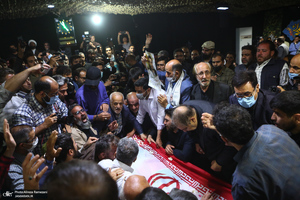 وداع با پیکر مطهر شهید صیاد خدایی در معراج الشهدا