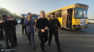 بدرقه کاروان های زائران اعزامی قم به مرقد امام خمینی