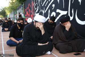 مراسم عزاداری شهادت حضرت امام علی(ع) با حضور آیت الله العظمی وحید خراسانی