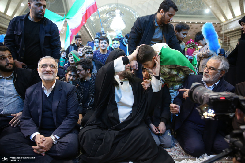 اجتماع باشکوه نوجوانان آرمانی لشکر قدس در حرم مطهر امام خمینی (س)