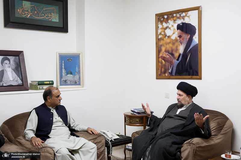 دیدار سفیر پاکستان با آیت الله سید حسن خمینی