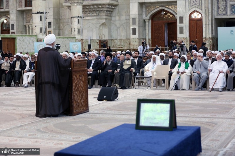 تجدید میثاق مهمانان سی و نهمین اجلاس وحدت اسلامی با آرمان‌های امام خمینی(س) -2