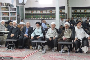 مراسم عزاداري ایام فاطمیه در دفتر آیت الله العظمی صانعی (ره)