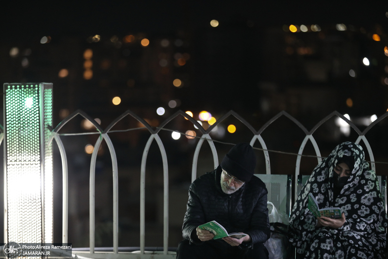 مراسم شب بیست و سوم ماه مبارک رمضان در امام زاده پنج تن لویزان