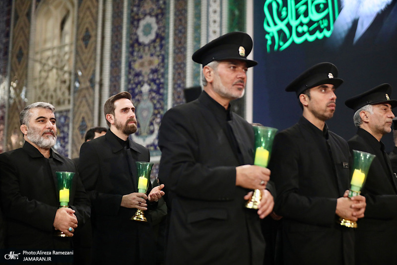 مراسم شب شهادت امام رضا (ع) در حرم مطهر رضوی