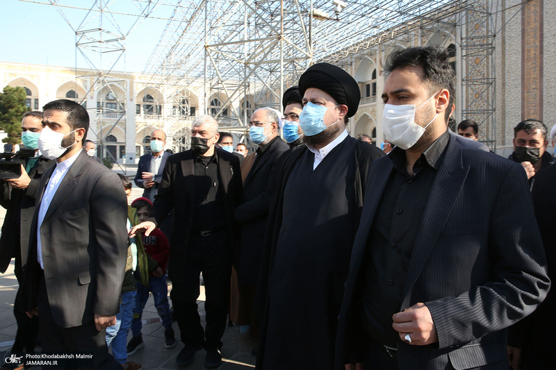 مراسم تشییع و خاکسپاری مرحوم حاج عیسی جعفری در حرم امام خمینی(س)