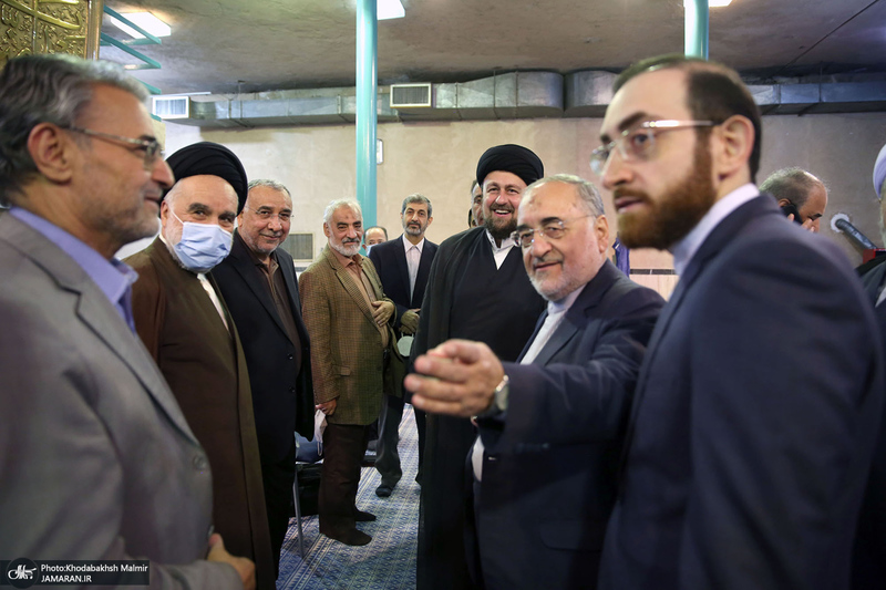 دیدار جمعی از معاونین و سفرای سابق وزارت خارجه‎‎ با سید حسن خمینی
