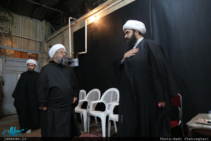 مراسم عزادارى شهادت حضرت فاطمه زهرا(س) در بيت آيت الله دوستى زنجانى