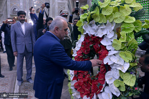 تجدید میثاق وزیر و کارکنان وزارت اقتصاد و امور دارایی با آرمان‌های امام(س)