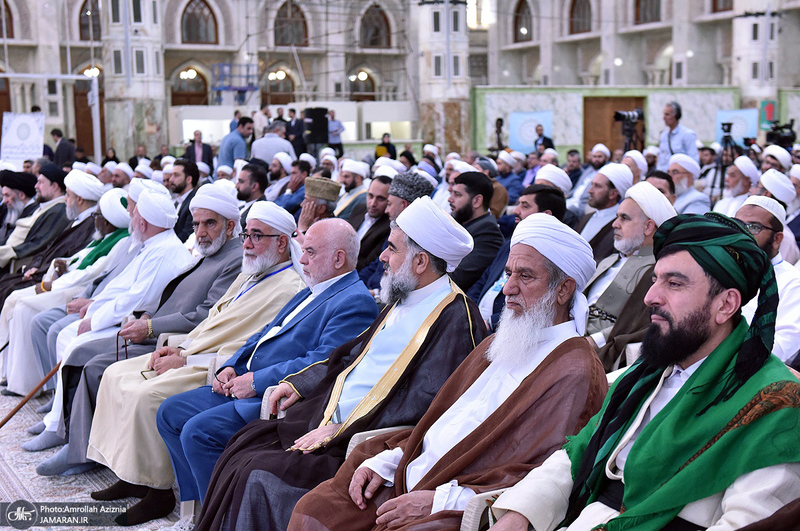 تجدید میثاق مهمانان سی و نهمین اجلاس وحدت اسلامی با آرمان‌های امام خمینی(س) -1