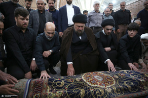 نماز و تشییع حاج علی اکبرشفیعی در حرم مطهر امام خمینی (س)