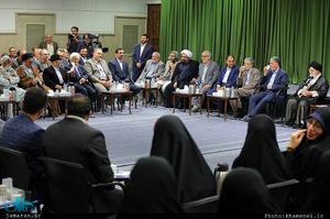 دیدار جمعی از شاعران و اهالی فرهنگ و ادب با رهبر معظم انقلاب