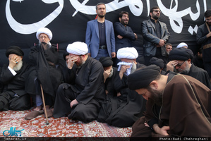 عزاداری آیت الله العظمی وحید خراسانی در سالروز شهادت حضرت فاطمه(س) 