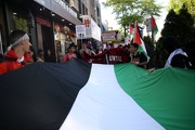 اعتراض مردمی به انتقال سفارت آمریکا به قدس در نیویورک+تصاویر