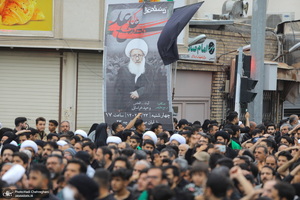 دسته عزاداری شهادت حضرت علی (ع) با حضور آیت‌الله العظمی وحید خراسانی