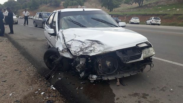 تصادف در جاده یاسوج به بابامیدان 4 مصدوم بر جا گذاشت