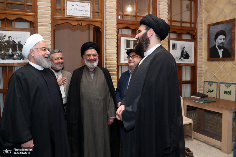 بازدید دکتر روحانی از بیت تاریخی امام خمینی(ره) در نجف اشرف