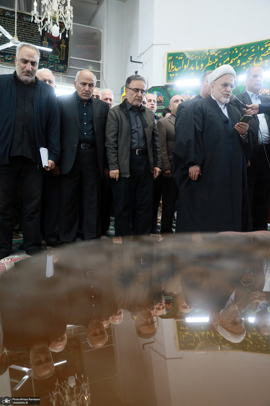 مراسم تشییع برادر سید مصطفی تاجزاده