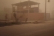طوفان شدید گرد و خاک در گنبدکاووس + فیلم