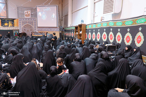 مراسم عزاداری شب تاسوعای حسینی در حسینیه امام خمینی