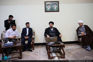 دیدار جمعی از جوانان ترکیه ای اتحادیه جهانی تقریب نهاد جوانان با سید حسن خمینی 