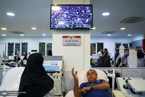 اهدای خون در شب بیست و سوم ماه مبارک رمضان