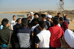دومین روز سفر سید علی خمینی به استان خوزستان(آبادان و شلمچه)