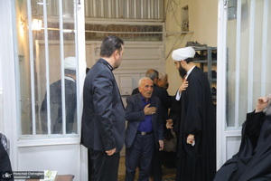 عزاداری شهادت حضرت فاطمه (س) در بیت آیت الله دوستی زنجانی‎