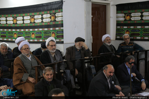مراسم عزاداری شهات حضرت زهرا(س) در بیت آیت الله العظمی صانعی