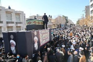 مراسم تشییع آیت الله العظمی صافی گلپایگانی (ره) در قم -1
