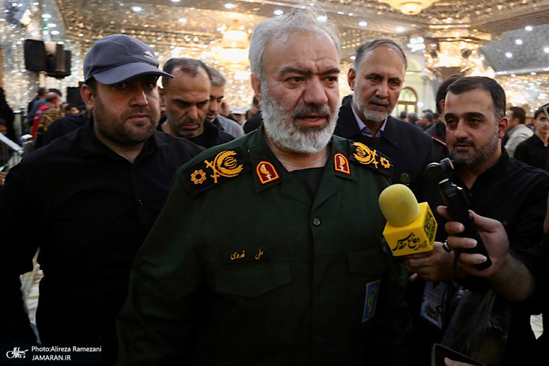 مراسم تشییع پیکر شهیدان سردار حسین سلامی و مسعود شانه ای