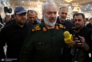 مراسم تشییع پیکر شهیدان سردار حسین سلامی و مسعود شانه ای