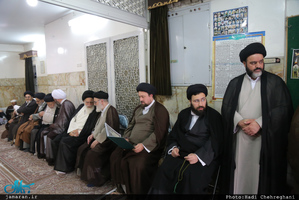  مراسم خاکسپاری پیکر مرحوم حاج سید علی صدر در قم